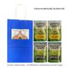 Big Top Deals USA Custom Bundle Snaps Veggie Chips - Lightly Salted & White Cheddar, 4-Pack (2 Bags of Each Flavor) - 5.25x3.2x8 Blue Paper Bag Packaging view 2