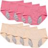 Leakproof Panties for Women Over 60, Leakproof Ladies Underwear, Leakproof Underwear for Women (4 Pink+4 Skin,4XL(US 16) view 1