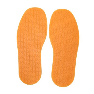 1 Pair Full Soles 12.7in Long 4.9in Wide Anti Slip Noise Reduction Shoe Rubber Sole for Repair Replacement (Yellow)