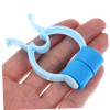 BIUDECO 4pcs Nosebleed Control Clips Durable Plastic Nose Stoppers for Epistaxis Emergency Comfortable Fit for Breathing Exercises and Nose Shaping Blue Green view 3