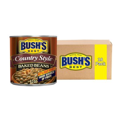 Bush's Best Baked Beans, Country Style, 8.3 Oz (Pack of 18)