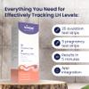 Vivoo Ovulation Test & Predictor Kit: Track Your Cycle and Test Results with Vivoo App, Includes 25 Individually Wrapped Ovulation (LH) Tests, 5 Pregnancy (HCG) Tests with 30 Cups view 3