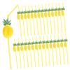 ORFOFE 30pcs Pineapple Shape Straws for Drinks Fruit Straws Bachelorette Party Decorations view 1