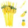 ORFOFE 30pcs Pineapple Shape Straws for Drinks Fruit Straws Bachelorette Party Decorations view 3