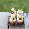 60 PCS Edible Bumble Bee Cupcake Toppers Edible Honey Bee Cupcake Picks Waper Paper Oh Babee Cupcake Decorations for Bee Theme Baby Shower Boys Girls Birthday Party Cake Food Decorations Supplies view 3