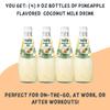 POCAS Toucan Coconut Milk Drink with Nata De Coco (9.8 oz 4 pack, Pineapple) view 3