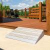 FIDSEJEONA Outdoor Steps Curb Ramp 35.4x17x7in, Wooden Entry Ramps, Steps Transition Ramp, Portable Mobile Threshold Rise Ramps, for Walkers/wheelchairs/Walker/Bicycles/Electric Vehicles view 2