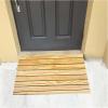 FIDSEJEONA Outdoor Steps Curb Ramp 35.4x17x7in, Wooden Entry Ramps, Steps Transition Ramp, Portable Mobile Threshold Rise Ramps, for Walkers/wheelchairs/Walker/Bicycles/Electric Vehicles view 4