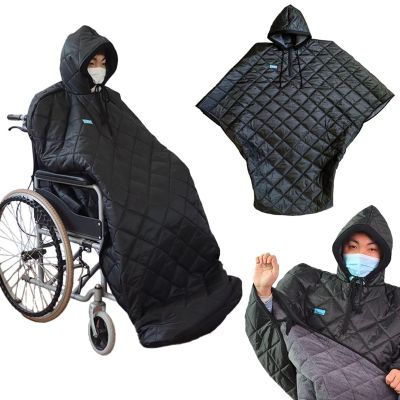 Rusopobe Full Body Protection Blanket for Wheelchair Users, Lightweight Wheelchair Blanket Waterproof Wheelchair Coat Wheelchair Knee Blanket for Adults(Height Above 175cm)