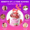 MEENCCD L-Lysine 1000mg Gummies, Lysine Supplement for Adults & Kids, Essential Amino Acid Supplement Supports Collagen Formation, Sugar-Free, Raspberry Flavor, 60 Count view 3