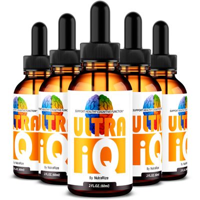 (5 Pack) Ultra IQ Drops - Official Liquid Formula For Balanced Health, UltraIQ To Support Memory, Focus and Concentration, Premium Ultra I Q Gotas Review (150 Servings)