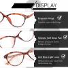 KoKoBin Reading Glasses Cat Eye 2.75 with 4 Pair Comfort Spring Hinges Fashion Ladies Eyeglasses view 4