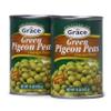 Grace Green Pigeon Peas Canned 15oz - 2 Pack - Jamaican Gungo Peas & Congo Peas - Caribbean Guandules Verdes - Peurto Rican Gandules Verdes - Indian Toor Dal Canned Peas view 1