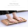 Wooden Foot Massager, Grooved Muscle Roller, Helps Ease Muscle Tension, Supports Blood Circulation, Natural Wood Therapy Massage Tools for Women and Men (5 Row-Tall) view 2