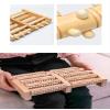 Wooden Foot Massager, Grooved Muscle Roller, Helps Ease Muscle Tension, Supports Blood Circulation, Natural Wood Therapy Massage Tools for Women and Men (5 Row-Tall) view 3