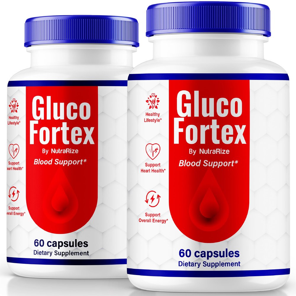 (2 Pack) Gluco Fortex Capsules, Official GlucoFortex Pills For A Healthy Body, All Natural Formula To Support Healthy Levels, Active Lifestyle & Overall Well-Being, Premium Gluco Fortex (120 Capsules)