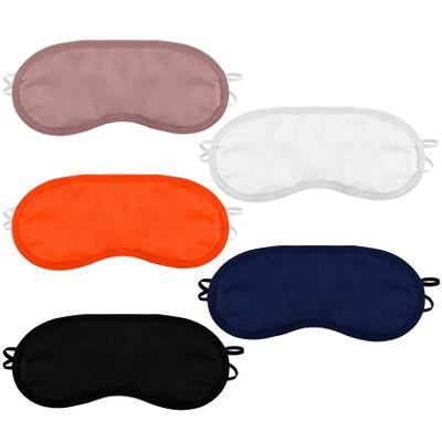 5 Pcs Eye Masks, Sleeping Mask Lightweight Shade Blindfold, Eye Covers for Sleeping Travel Sleep Party Games, Unisex (5 Colors)