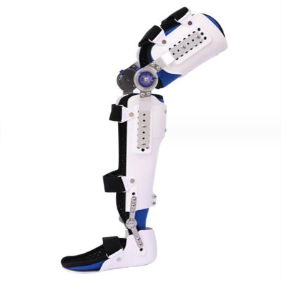 DESALAI Adjustable ROM Hinged Knee Brace with Side Leg Stabilizers,Post Op Knee Support Orthosis Immobilizer for Women and Men,Knee Pain Left Leg and Right Leg, Right