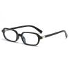 LJCZKA Rectangular Blue Light Blocking Glasses for Women Men Retro Small Square Frame Anti Eyestrain Computer Eyeglasses (Black Clear) view 1