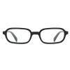 LJCZKA Rectangular Blue Light Blocking Glasses for Women Men Retro Small Square Frame Anti Eyestrain Computer Eyeglasses (Black Clear) view 3