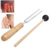 Handheld Tuning Fork Handheld Tuning Fork Tuning Fork Hammer Set, Aluminum Alloy Tuning Fork for Sound Healing Therapy 256HZ Tuning Fork with Wooden Hammer view 2