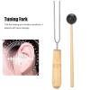 Handheld Tuning Fork Handheld Tuning Fork Tuning Fork Hammer Set, Aluminum Alloy Tuning Fork for Sound Healing Therapy 256HZ Tuning Fork with Wooden Hammer view 3