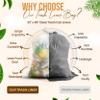 MAX MANUFACTURING Premium 30-33 Gallon Trash Can Liners 500 Count (33" x 40", 13 Mic) Strong Multipurpose Clear Trash Bags on Easy-Tear Rolls for Home, Office, Commercial & Industrial Use view 2