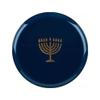 6.3" Disposable Chanukah Hanukkah Blue Plastic Plates with Gold Glitter (50, 10.6) view 3