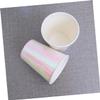 16pcs Rainbow Film Paper Cups Disposable Cups for Birthday Parties Wedding Events Banquet Safe Tableware view 2
