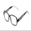Calabria Clara Blue Light Reading Glasses 3.00 Black Silver Floral Womens Computer Readers Anti Blu-Ray Clear Gaming TV Work view 1