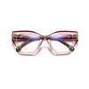laureles Sexy Blue Light Blocking Cat Eye Reading Glasses for Women Readers Computer Magnifying Eyewear Frame (c5, +3.00 Magnification) view 2