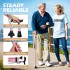 Parlora Folding Walking Cane for Women/Men-Lightweight,Adjustable,Collapsible Walking Stick for Seniors & Adults,Balancing Mobility Aid with Anti-Slip Tip,Compact for Travel and Daily Use (Pink) view 2