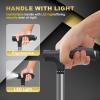 BigAlex Alloy Folding Cane with Seat, Lightweight Adjustable Walking Cane with Seat, Cane Seat with LED for Woman/Man, Comfortable Handle and 3 Non-Slip Legs, Walking Stick for Seniors,Black view 3