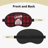Lawn Enforcement Officer1 Polyester Satin 3PCS Blackout Sleep Mask Adjustable Strap Men Women Comfortable Eyeshade Night Travel3 view 2