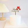10 Pcs Valentine's Day Cake Toppers Happy Valentine's Day Cake Toppers Cake Food Picks for Valentine's Day Anniversary Cake Desserts Decor view 1