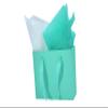 JUNESHE Small Teal Gift Bags with Tissue Paper, 4 PK, 7.1x5.9x2.7 IN view 1