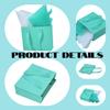 JUNESHE Small Teal Gift Bags with Tissue Paper, 4 PK, 7.1x5.9x2.7 IN view 4