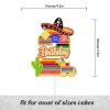 Mexican Cake Topper Kids 2nd Fiesta Themed Happy Birthday Sombrero, Picado, Paper, Cactus, Serape Decorations for Boys and Girls Birthday Party, Mexican Party Number Decorations view 2