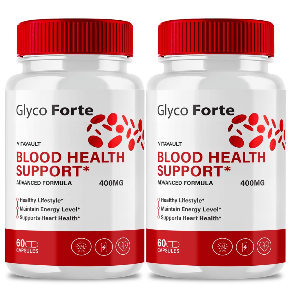 Glyco Forte Pills Advanced Blood Support Formula Supplement, Glyco Forte Blood Capsules - Maximum Strength, Glyco Forte All Natural Formula Capsules, GlycoForte Capsules Blood Support Reviews (2 Pack)