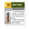 Anticoagulant Medical ID with Photo Emergency Medical Alert for Blood Thinners Personalized and Double-Sided Essential for Safety and Health Management view 1