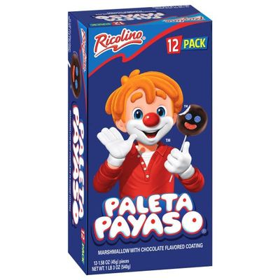 Ricolino Paleta Payaso 12 ct Box