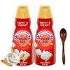 Sweet & Creamy Liquid Coffee Creamer.- Two (2) 32 fl oz Bottles of Creamy Smooth Delightful Coffee Creamer with Candy Freezer Wooden Spoon (Sweet & Creamy) Wooden Spoon view 1