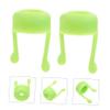 2Pcs Silicone Twisted Eye Drop Bottle Guides for Home Use Green view 2