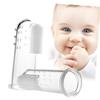 Ipetboom 2pcs Finger Toothbrush and Oral for Boy Girl Teething Relief Soft Gentle Gum for Teeth Cleaning Safe Boy Girl view 1