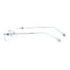 HELES Women Oval Rimless Reading Glasses Polycarbonate UV+420cut Blue Light Blocking Computer Reading Glasses, Anti-Glare-A2 Silver||+2.00 Strength view 3