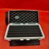 Pure84 Travel Cigar Humidor Case with Foam Inserts, Black and White view 2