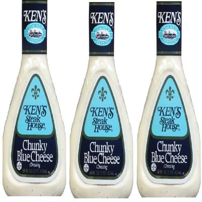 Chunky Blue Cheese Salad Dressing (Pack Of 3 Bottles), 16 oz
