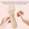 2 Pairs Gel Cushion High Heel Inserts, Self-Adhesive Sandal Inserts Insoles Women, New Anti Slip Design, 3/4 Invisible Dress Shoe Inserts, Shock Absorption Pain Relief, 2 Beige Women 5-8 view 3