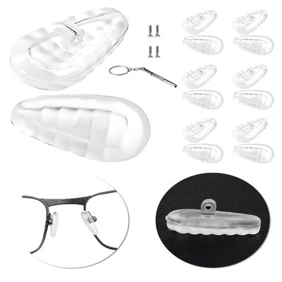 6 Pairs Anti-Slip Nose Pads for Oakley Wiretap 2.0 OX5152/Tincup OX3184 OX5099 OX5094/Base Plate OX3232/Surface Plate OX5132/Wingback SQ OX5148/Savitar OO6047/Conductor OO4106 OO4107 Eyeglasses