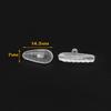 6 Pairs Anti-Slip Nose Pads for Oakley Wiretap 2.0 OX5152/Tincup OX3184 OX5099 OX5094/Base Plate OX3232/Surface Plate OX5132/Wingback SQ OX5148/Savitar OO6047/Conductor OO4106 OO4107 Eyeglasses view 3